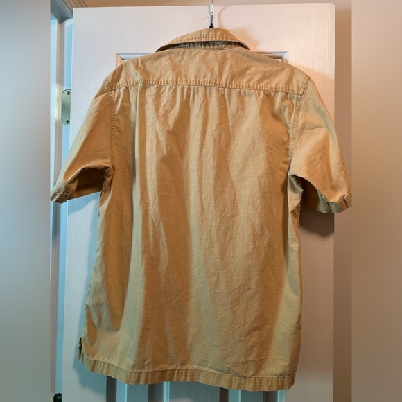 Y2K Faded Glory Yellow Button Down Shirt - Picture 2 of 5